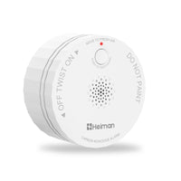 Heiman Matter Smoke Detectors S1-S,Smart Photoelectric Fire Alarm,UL217-10th Certified,Battery Powered,Home Assistant, Mini Portable for Home Travel