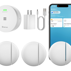 Heiman HS2DS-R RF Door Sensor — 656ft Alarm Trigger for Shed