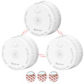 Detectores CO HEIMAN, Detector CO Interconectado a Pilas, Certificado UL 2034 5th, Alarma CO Inalámbrica Pequeña Mini para Hogar Alquiler Apartamento/C1-R 1 Paquete