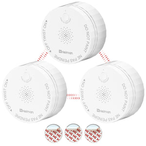 Heiman C1-R Carbon Monoxide Detectors, Interconnected CO Detector Battery Operated, UL 2034 5th Certified, Wireless Small Mini Carbon Monoxide Alarm for Home Rental Apartment