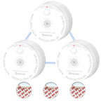 Detectores CO HEIMAN, Detector CO Interconectado a Pilas, Certificado UL 2034 5th, Alarma CO Inalámbrica Pequeña Mini para Hogar Alquiler Apartamento/C1-R 1 Paquete