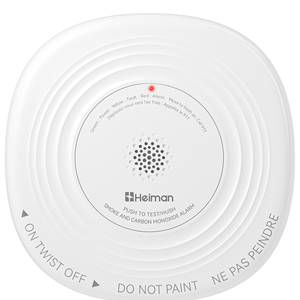 Detector de Humo Heiman Detector de Monóxido de Carbono Combo Batería Sellada 10 Años, UL 217 10th/UL 2034 5th Cert/85 dB Alarma, Alarma Fuego Humo Fotoeléctrica y Detector CO Casa Hotel Alquiler Apto 636THS