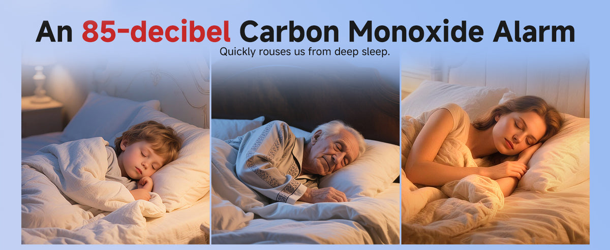 Heiman C1-W 85 dB carbon monoxide alarm for waking sleepers