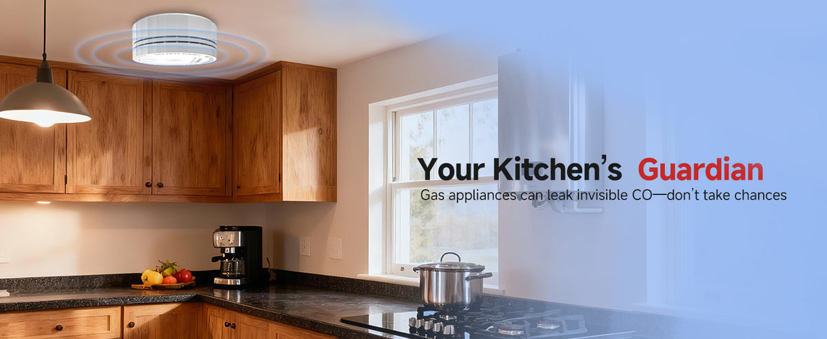 Heiman C1-W carbon monoxide alarm for kitchen safety