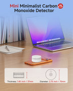 Heiman Carbon Monoxide Detectors, Matter CO Detector Battery Powered, UL 2034 5th Certified, Smart Wireless Mini CO Alarm for Home, Real-time Notification, for Smartthings,Home Assistant C1-M