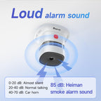 Heiman Home Smoke Detectors, 3-Second Installation, Mini Portable Fire Alarm, High-Accuracy Photoelectric Sensing,10-Year Replaceable Battery,Compact Design,Loud 85dB Alert,Easy Test & Silence, Home Security System Wireless Indoor Security 1SA