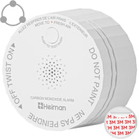 Heiman C1-S Carbon Monoxide Detectors, UL 2034 5th Certified, CO Detector Battery Powered, 85 dB Alarm,CO Alarm for Home RVs Hotel Rental Apartment