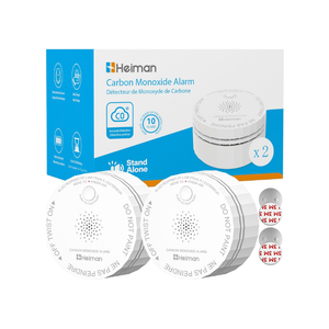 Heiman C1-S  Carbon Monoxide Detectors, CO Detector Long Battery Operated