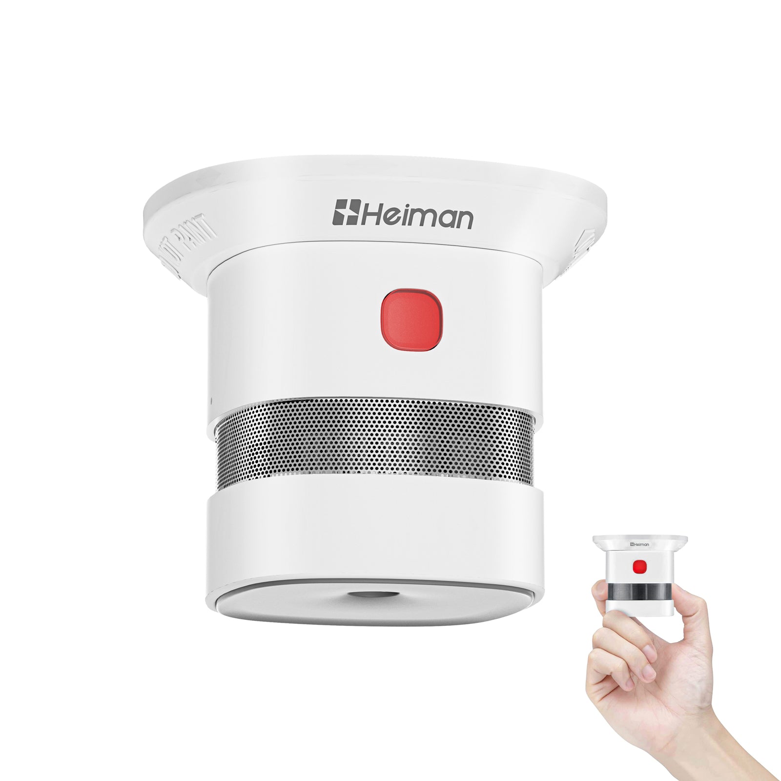 Heiman Home Smoke Detectors, 3-Second Installation, Mini Portable Fire Alarm, High-Accuracy Photoelectric Sensing,10-Year Replaceable Battery,Compact Design,Loud 85dB Alert,Easy Test & Silence, Home Security System Wireless Indoor Security 1SA