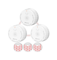 Heiman S1-R Smoke Detectors,Interconnected Smoke Aalrm Battery Operated, UL 2034 5th Certified, Wireless Small Mini Carbon Monoxide Alarm for Home Rental Apartment