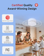 HEIMAN Smoke Detectors, Interconnected Smoke Aalrm Battery Operated, UL 2034 5th Certified, Wireless Small Mini Carbon Monoxide Alarm for Home Rental Apartment/C1-R 1 Pack