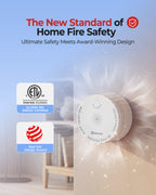 Detectores Humo Heiman Matter S1-S, Alarma Incendio Fotoeléctrica Smart, Certificado UL217-10th, A Pilas, Home Assistant, Mini Portátil Hogar Viaje