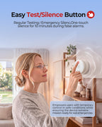 Detectores Humo Heiman Matter S1-S, Alarma Incendio Fotoeléctrica Smart, Certificado UL217-10th, A Pilas, Home Assistant, Mini Portátil Hogar Viaje