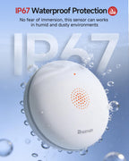 Heiman Water Leak detectors for Home,Water Sensor Alarm Leak Detector, Battery Operated Water Sensor for Basement/Pipe/Drain/Sink/Bathroom/Kitchen/Toilet/Laundry Room, 1 Pack（Not Include Gateway